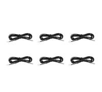 6pcs 2 M Thermistor Temperature Sensor Waterproof Probe Wire 10 K 1% 3950 Black