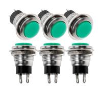 6pcs 2 Pin Car Push Button Switch for Truck Horn Self Reset