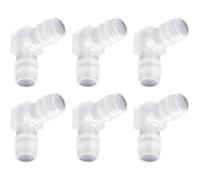 6Pcs 2-Way Splitter Hose Joint Adapter 1/2inch Hose Barb L Shape 90 Degree Elbow Bend Water Pipe Connector Enduring