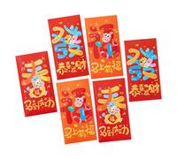 6Pcs 2026 Horse Year Red Envelope Money Pouches Chinese New Year Lucky Bag for Chinese Spring Festival Celebration Lucky Envelopes