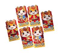 6Pcs 2026 Year of Horse Red Envelope Chinese New Year Red Envelopes Lucky Money Pouches for Wedding Festival Gifting Money Envelopes Traditional Chinese Packets