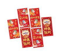 6Pcs 2026 Year of Horse Red Envelope Chinese New Year Red Envelopes Lucky Money Pouches for Wedding Festival Gifting Money Envelopes Traditional Chinese Packets