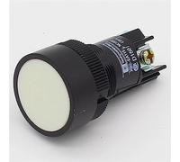 6pcs 22mm momentary Push Button Switch red Green Blue Yellow Black White Normal Open + Normal Close (Color : Red)(White)