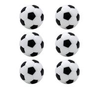 6Pcs 23mm Black and White Foosball Game Balls Premium Resin Materials for Table Football Smooth Rolling Light Weight Table Foosball Game Balls