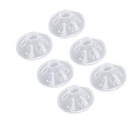 6pcs 24mm Silicone Flange Cushions, Insert Compatible Breastpump Parts Flange, Nipple Alignment Massage Breast Pump Cushions, Less Gas Leakage