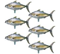 6pcs 26" Fish Balloons Fishing Balloons for Fishing Birthday Party Decoration Let’s Go Fishing Fisherman Birthday Party Decor Gone Fishing Baby Shower Party Decorations Supplies