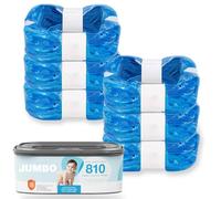 6pcs 26FT Compatible with Diaper Genie Pails Jumbo Diaper Pail Refills Classic/Compact/Select 1620 Count