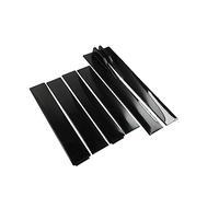 6PCS 2m/2.2m For VW Front Universal Side Skirts Extension Rocker Panels Lip Wing Splitters On Bumper Car Styling Side Skirt Panel Splitter Lip(2m Bright Black)
