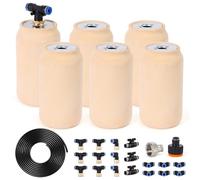 6pcs 3.1x3.1x6in Olla Pot 17oz Drip Irrigation System Olla Watering System Insert Devices for Vacation Garden Use Terracotta Olla Pots Automatic Tree Waterer Plant Watering Devices
