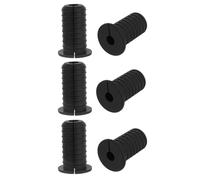 6pcs 3/4 Inch/19mm Cable Grommets for Starlink, Silicone Wall Grommets Anti-Slip Cable Feed Pass Through Bushings Accessories for Ethernet/TV Wires Waterproof Cord Protection (Black)