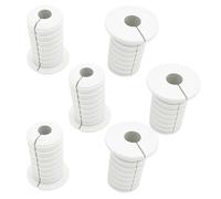 6pcs 3/4 Inch Cable Grommets, Cable Wall Grommet,Anti-Slip Cable Routing Kit Split Wall Hole Pass Through Bushing Grommet for Ethernet/TV Wires Protection Accessories Part(19mm Dia, White)