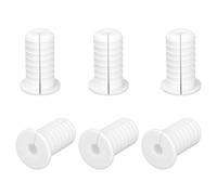 6pcs 3/4 Inch Cable Grommets for Starlink, Anti-Slip Cable Routing Kit Split Wall Hole Pass Through Bushing Grommet for Ethernet/TV Wires Waterproof Cord Protection (19mm Dia, White)
