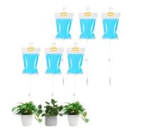 6Pcs 3.5L Plant Watering Devices, Plant Watering Bags with Adjustable Control Valve Switch, Drip Watering Spikes for Indoor and Outdoor Potted Plant