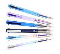 6Pcs 3 Color-in-1 Gel Inks Pen Retractable Gel Pen Multicolor Pens for Note Taking Journaling Writing Supplies Smooth Writing Carbon Based Inks