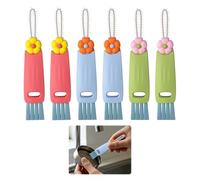 6Pcs 3 in 1 Cup Lid Gap Cleaning Brush Multifunctional,Bottle Crevice Cleaning Brush, Portable Bottle Detail Brushs,3 in 1 U Shaped Bottle Brush,Home Kitchen Cleaning Tools