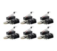 6Pcs 3-Pin for mini Limit Switches with 1m Cable, Normally Closed Momentary Sensor Kit for 3018-PROVer 3018-MX3 3018-Pro CNC Router Control Board