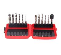 6Pcs 3 Point Drill Bit Brad Tip Drilling + 5Pcs Stubby Drill Bit Hex Shank HSS Rod Set Woodworking Punching Tool