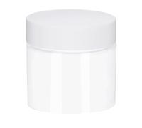 6pcs 30/40/50/60/80ml Empty Plastic Cosmetic Makeup Jar Pots Transparent Sample Bottles Eyeshadow Cream Lip Balm Container(White-40ml)