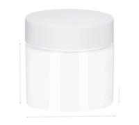 6pcs 30/40/50/60/80ml Empty Plastic Cosmetic Makeup Jar Pots Transparent Sample Bottles Eyeshadow Cream Lip Balm Container(White-60ml)