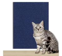 6PCS 30 x 60cm Self Adhesive Cat Scratching Mat, Protective Soft Cat Wall Climbing Mat, Cuttable Multifucntional Anti-scratch Furniture Mat for Wall, Sofa, Wooden Floor (Blue)