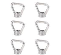 6Pcs 304 Stainless Steel Eye Nut M10 Ring Triangle Shape Thread Eye Nut Ring Lifting Eye Nuts Eyelets