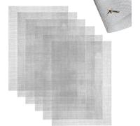 6pcs 304 Stainless Steel Woven Wire Mesh Sheets, A5 Professional Insect Rodent Control Mesh, 20 Mesh Rodent Mesh, Screen Insect Rodent Control for Air Brick Floor Vent (15 X 21cm)