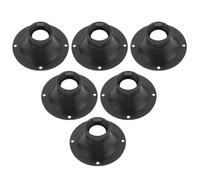 6pcs 34-core Plastic Speaker Horn for Audio System 95mm Threaded Black | Compact Screw Mount, High-frequency Treble Use, Suited to Tweeter Drivers, Speaker Cabinets