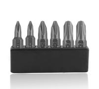 6Pcs 35mm Phillips Screwdriver Bit Set Magnetic Impact Phillips Bit S2 Alloy Steel Screw Driver Bits 1/4 Inch Hex Shank Drill Driver Bits Sets for Cars Motorcycles Bicycles, ph1x2+ph2x2+ph3x2