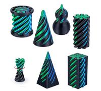 6Pcs 3D Printed Fidget Toy, Impossible Pyramid Fidget Toys