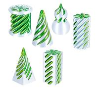 6PCS 3D Printed Fidget Toys,Impossible Spiral Cone Sensory Toys for Stress Relief and Concentration,Mini Desktop Decoration for Adults and Kids, Fun Gift for Adult Gift，D