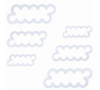 6Pcs 3D Rose Cutters Professional Rose Petal Cake Cutters Petal Cookie Cutters Fondant Icing Tool Flower DIY Baking Accessories Decorating Mould for Baking