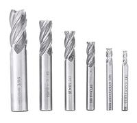 6pcs 4-16mm Thread Mills CNC End Mill Sets 4 Flute Slot Drill Micrograin Carbide End Mill Carbide Tungsten Steel Milling Cutter