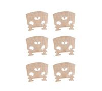6PCS 4/4 3/4 1/2 1/4 1/8 Nice Maple Wood Violin Bridge Fiddle Bridge Violin Accessories Parts Electric Acoustic Violin (Color : 6PCS 1/8)