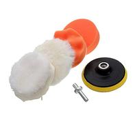 6Pcs 4" High Gross Polisher Buffer Pad Set M10 Drill Adapter Car Polishing Wax