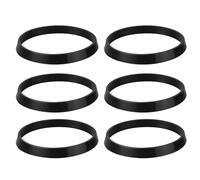 6PCS 40mm Cone Seal Ring - Black Rubber Washers for Plumbing & Silicone Seal Gasket - 1 1/2 Inch Sink Drain Pipe Plumbing Repair Fittings for Odour Trap, Siphon, Sink, Kitchen
