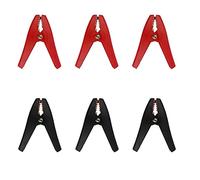 6Pcs 50A for Alligator Clamps Crocodile Clips Insulated Battery Clip 90mm Length for Electrical Projects