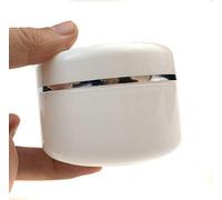 6Pcs 50ML Round White Plastic Jars Cosmetic Containers Cream Jars Lotion Lip Balm Ointment Storage Jars Containers Case with Inner Liners and Dome Lids