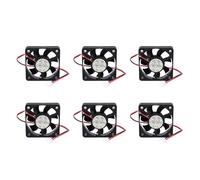 6pcs 50mm 12V 2Pin 4000RPM Sleeve Bearing PC Case CPU Cooler Cooling Fan