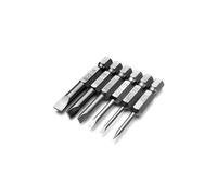 6pcs 50mm 2.0-6.0mm Flat Head Slotted Tip Screwdrivers Bits