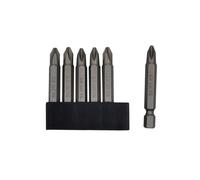 6Pcs 50mm JIS Screwdriver Bit Set with Magnetic Tip,1/4 Hex Shank, S2 Alloy Steel & 6-Hole Storage Strip-Perfect for Japanese Motorcycles, Cars，Bicycle & Equipment (#2x6)