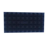 6Pcs 50x25x5cm Studio Acoustic Foam 3D Pyramid Soundproof Sound Insulation Treatment Panels Dampening for Car, Studio, Home(Black)