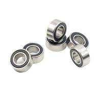 6pcs 698RS Bearings Black Sealed 8x19x6 Mm ABEC-7 698rs Shaft Ball Bearing Parts For RC Car Truck