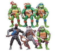 (6PCS) 6pcs/4pcs/Set Ninja Turtle Anime Figure Neca TMNT Limited Edition Action Figurine Statue Action Figurine