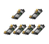 6pcs 6pcs Breadboard Power Supply Module 3.3v 5v, Black | Dc 6.5-12v Input, Value, Easy Install for Breadboard Use and University Labs