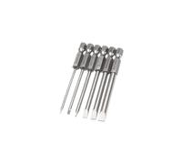 6Pcs 75mm Magnetic 2.0-6.0mm Flat Head Slotted Tip Screwdrivers Bits