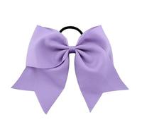 6pcs 8"Cheer Bow Hair Bows With Ponytail Holder For Women Cheerleader Sports Elastics Ties Handmade For Holiday(Color 5)