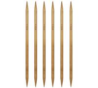 6Pcs 8mm Bamboo Double Pointed Knitting Needles US Size 11 for DIY Yarn Craft Set,Socks,Sweater, Nice Gift for Women Adults Kids Children Beginners