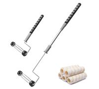 6pcs 9" Paint Roller Kit, Extendable Frame & 5 Microfiber Sleeves 1/2" Pile