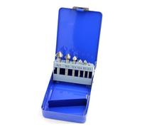 6Pcs 90° 3-Flute HSS Chamfering Cutter Set, 6.3-20.5mm Countersink Drill Bit Hole Opener(6pcs With Case)