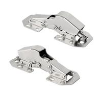 6PCS 90 Degree Soft Close Furniture Door Hinges Hydraulic Damper Buffer Invisible Hidden Hinge for Kitchen Cabinet Cupboard for Kitchen Cupboards
